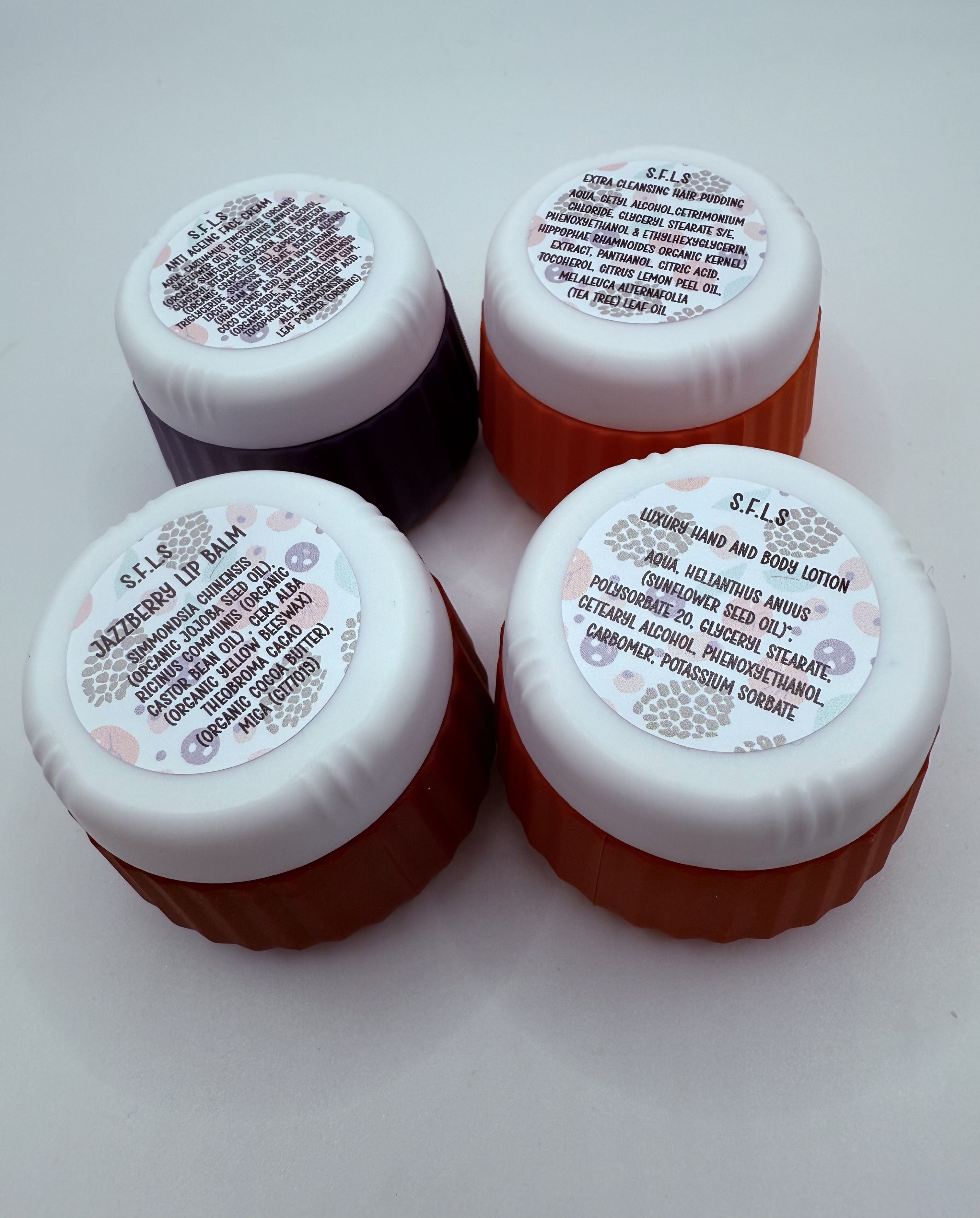 Luxury 4 Pot Lip, Face, Hair & Body Set